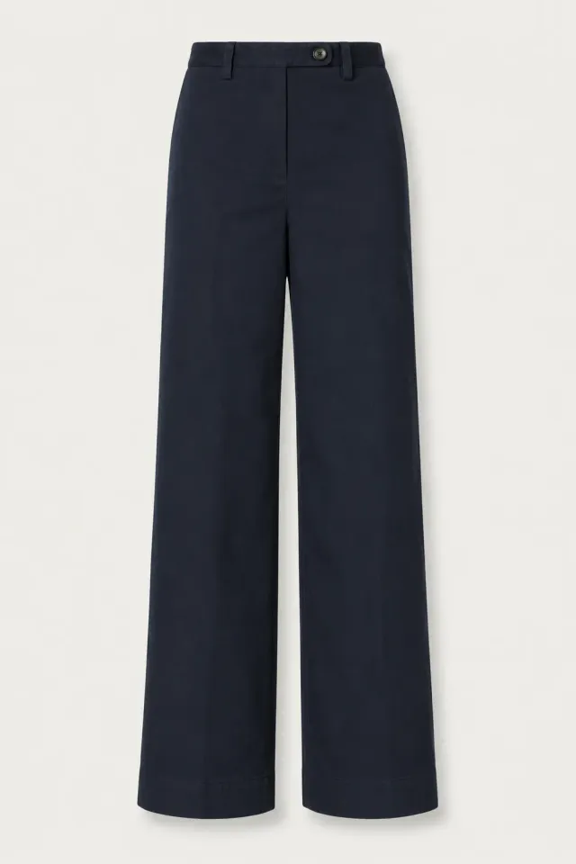 Massimo Alba Lamia pantaloni donna blu gabardine