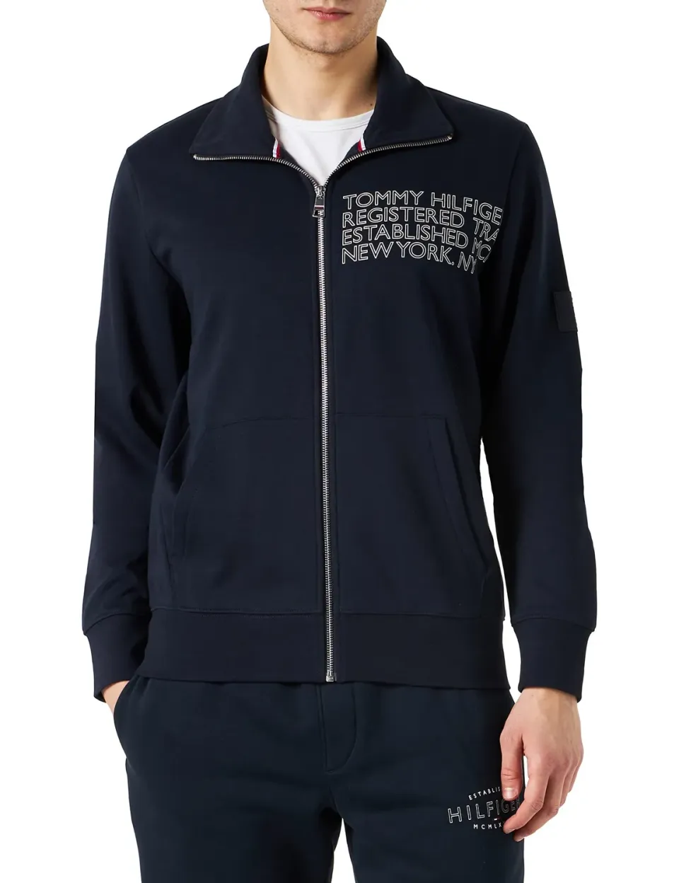 Tommy Hilfiger Badged MW0MW31359 giacca uomo zip