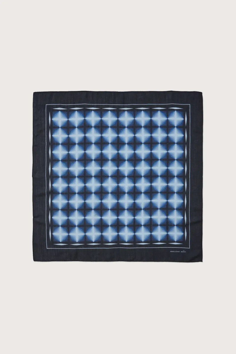Massimo Alba TISSUE bandana cashmere blu scuro