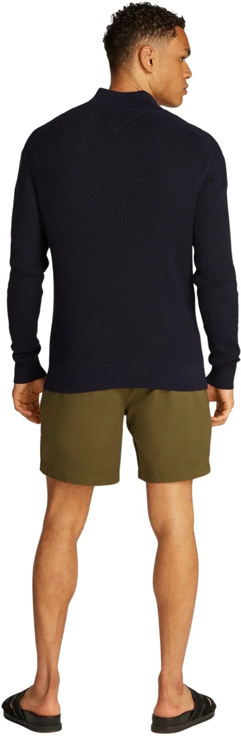 Tommy Hilfiger Racking Structure maglione zip cotone Vessel Blue
