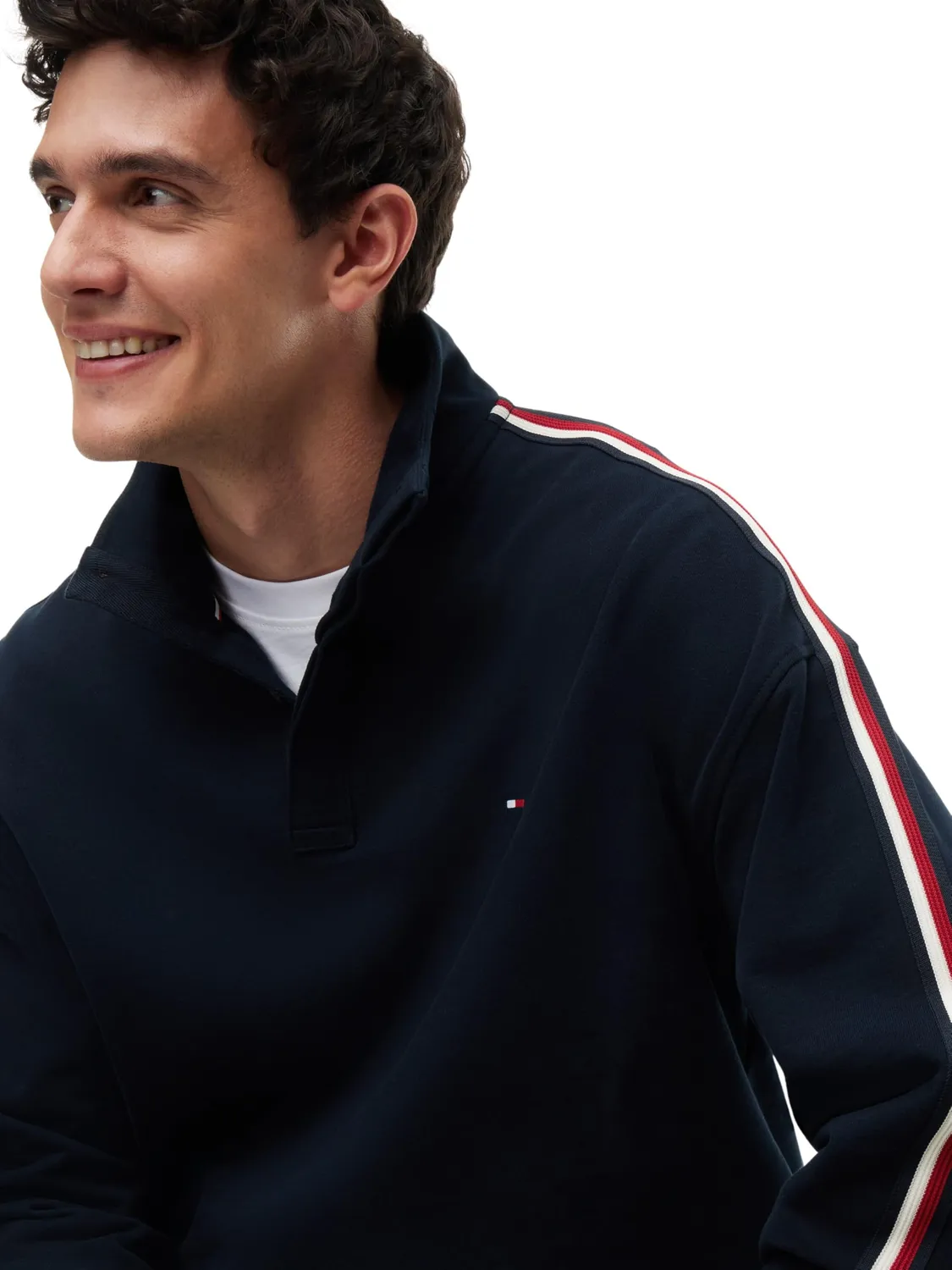 Tommy Hilfiger Half Button Down UM0UM03942 felpa uomo L