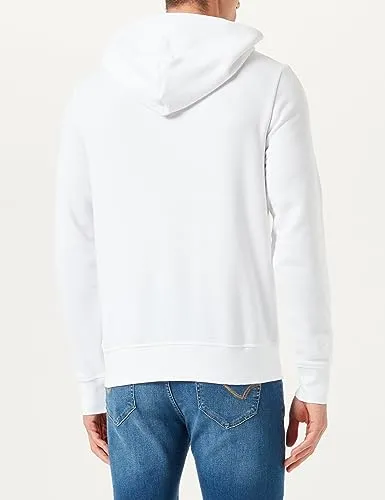 Tommy Hilfiger Flag Logo Hoody MW0MW34266 felpa uomo beige L
