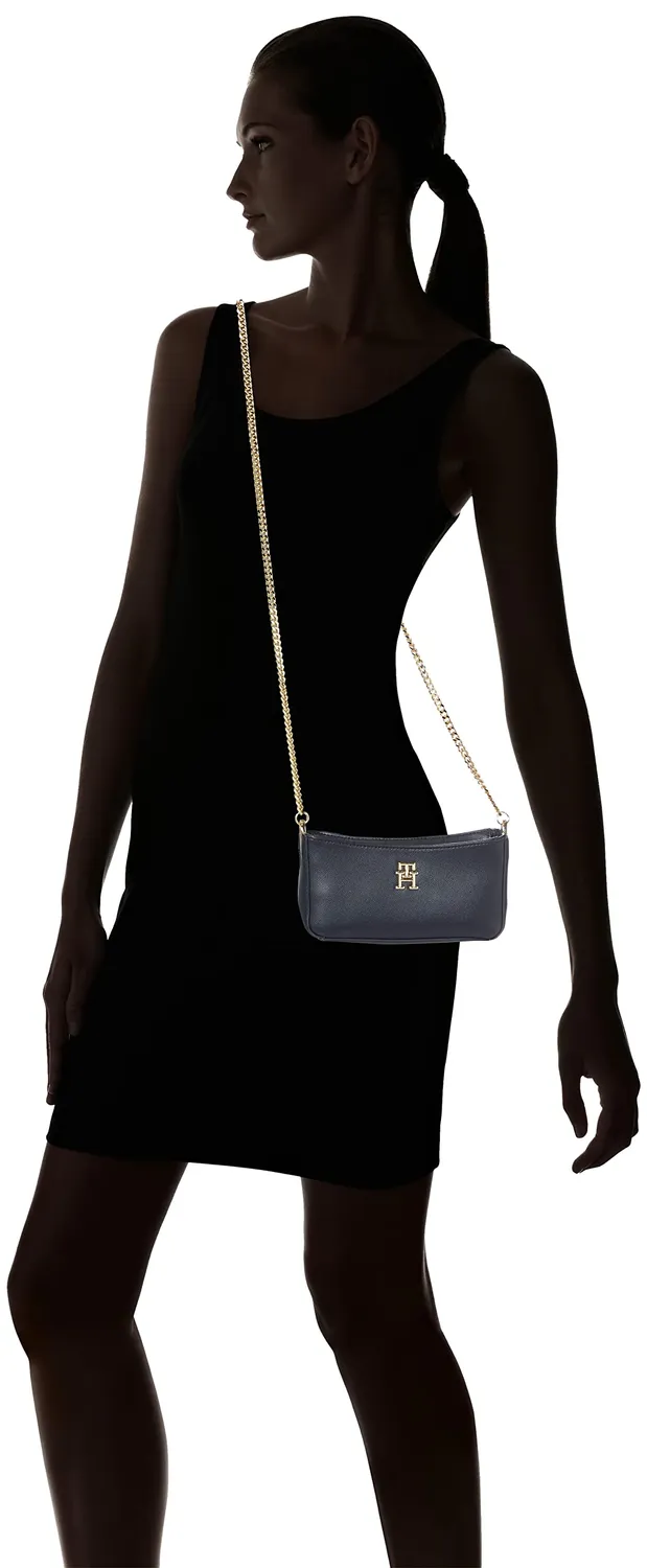 Tommy Hilfiger TH Timeless Chain Crossover borsa tracolla donna piccola