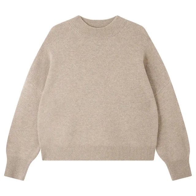 Jumper 1234 Merino Crew Sweat maglione beige oversize