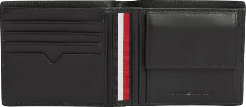 Tommy Hilfiger TH Element AM0AM14797 portafoglio nero monete