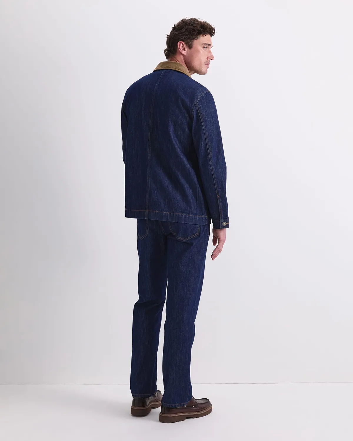 Sportscraft Denim Chore giacca uomo denim indaco
