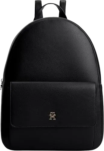 Tommy Hilfiger Icon Zaino Donna Nero Taglia Unica Tasca Esterna