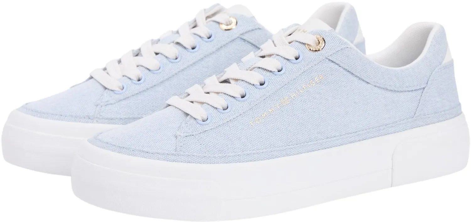 Tommy Hilfiger Foxing Platform sneakers basse tela blu 39