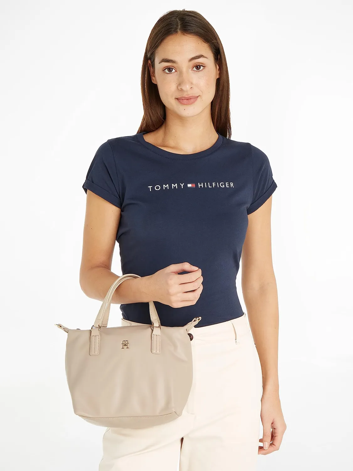 Tommy Hilfiger Poppy Plus borsa tracolla donna media Merino
