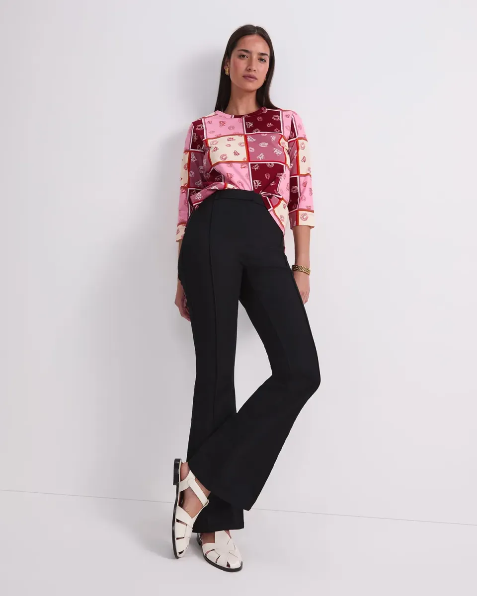 Sportscraft Horse Print Mercerised t-shirt cotone