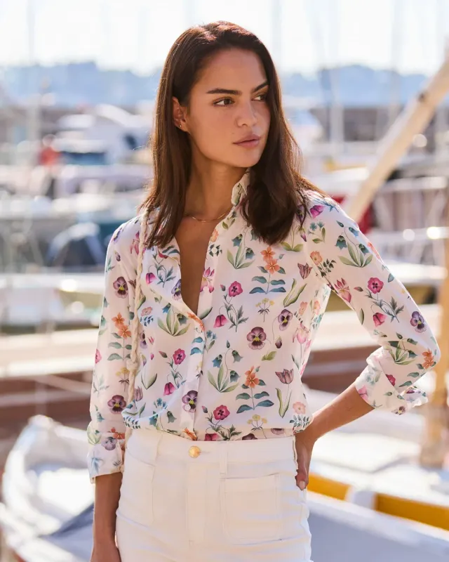Sportscraft Floral Majesty camicia donna cotone Liberty