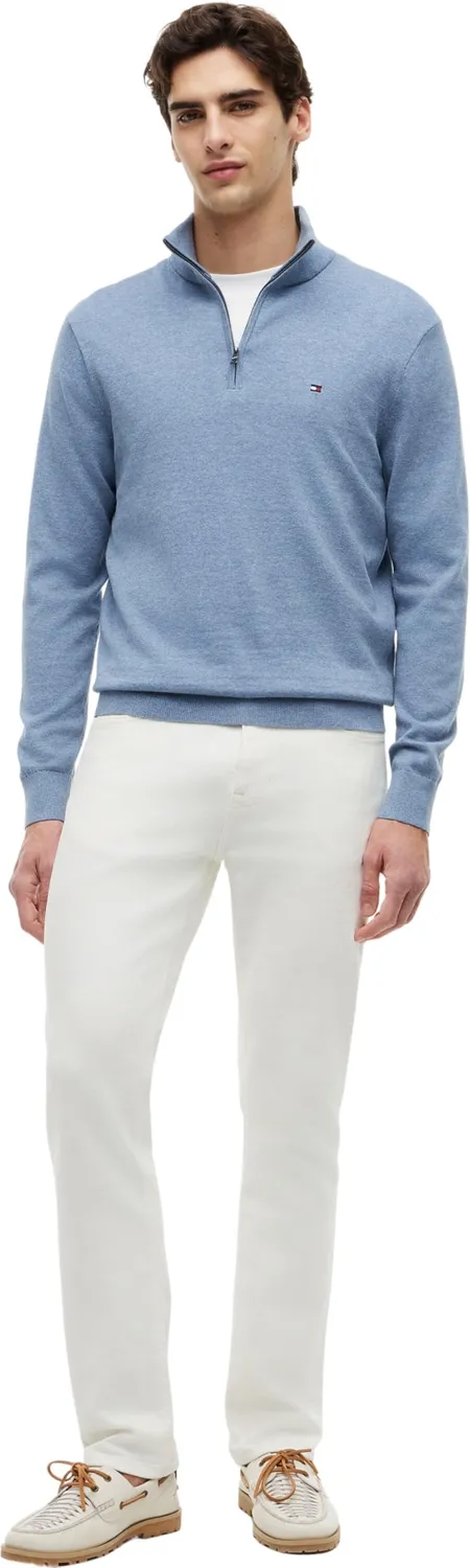 Tommy Hilfiger Essential Cotton Zip Mock MW0MW37331 Maglione L