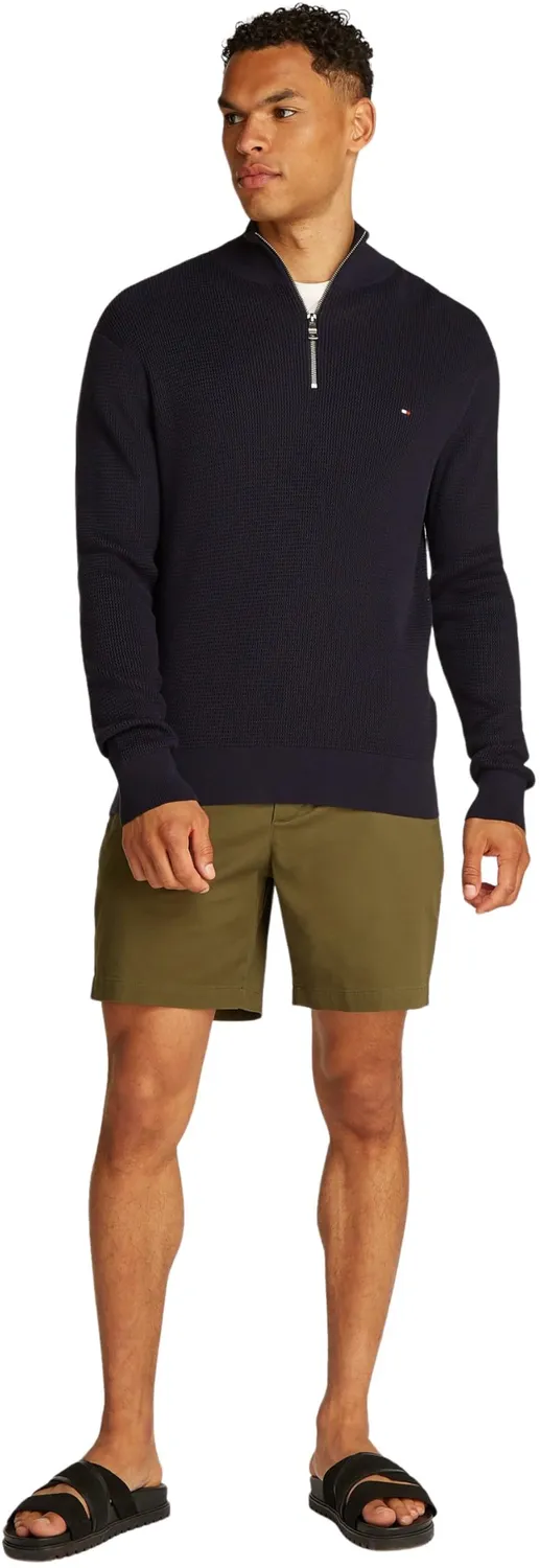 Tommy Hilfiger Racking Structure maglione zip cotone Vessel Blue
