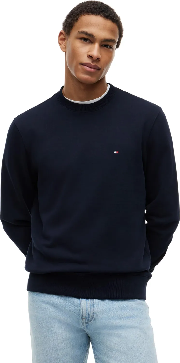 Tommy Hilfiger Essential Terry Crewneck felpa uomo bianca M