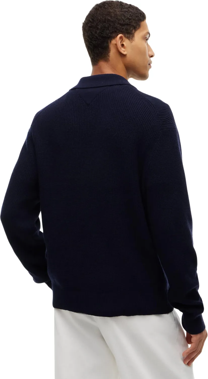 Tommy Hilfiger Fisherman Rib Crew MW0MW42804 maglione XL blu