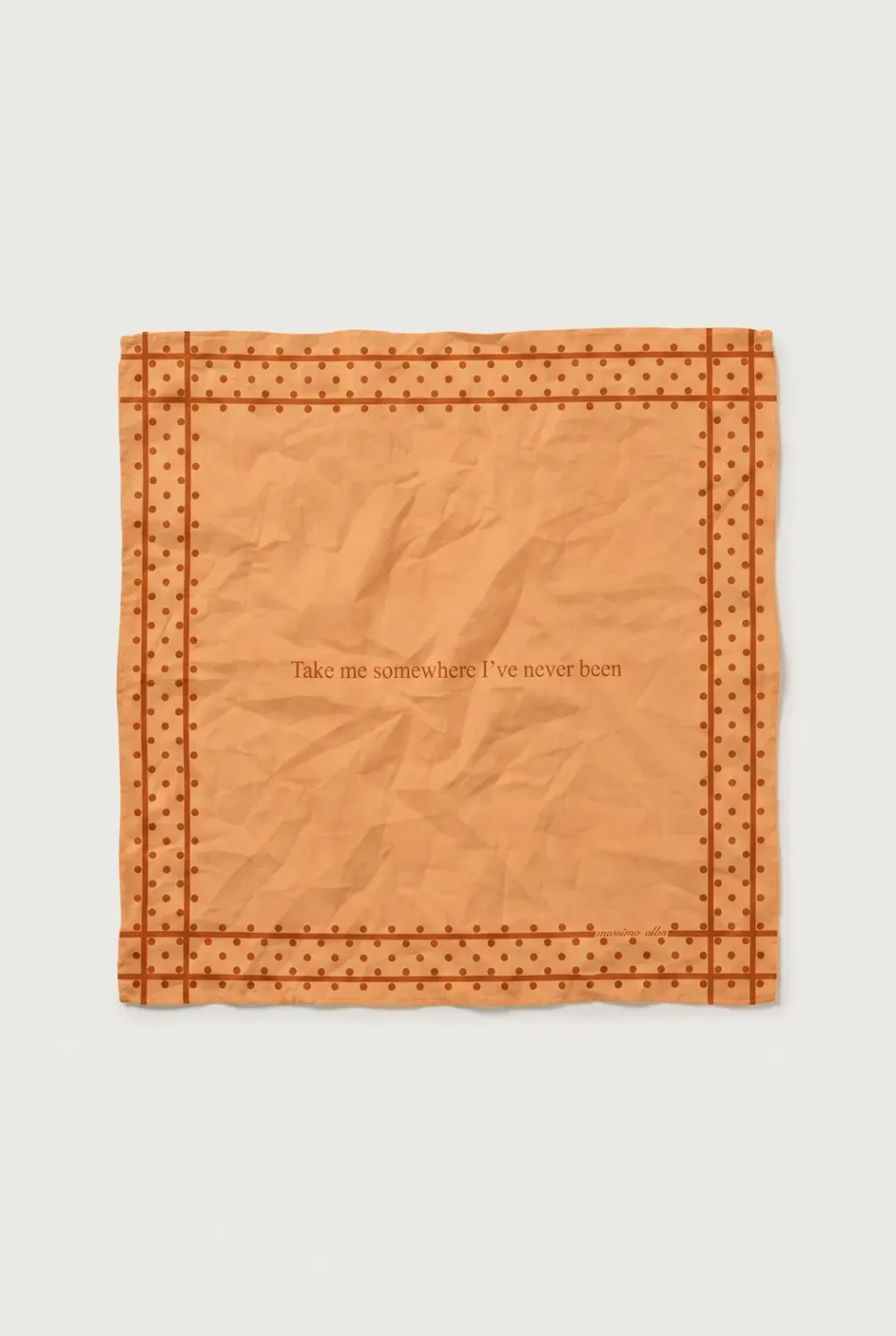 Massimo Alba Hanky1 fazzoletto amber glow cotone