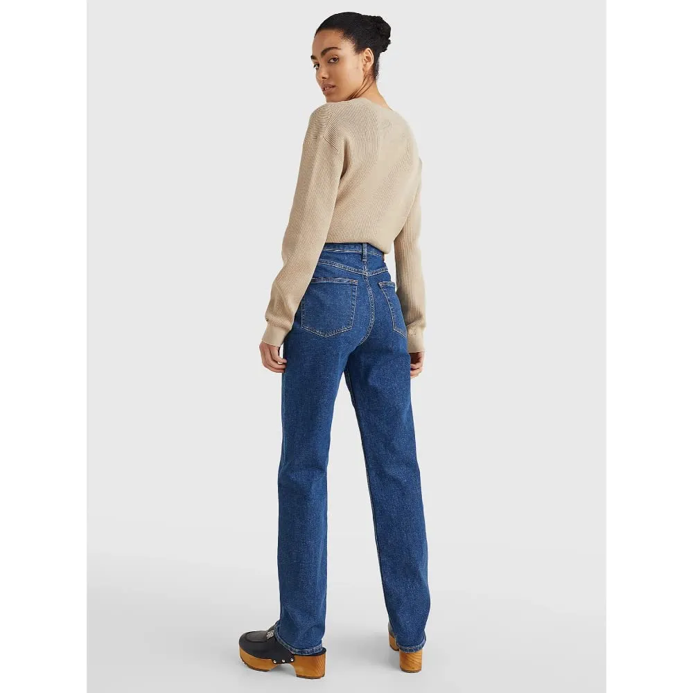 Tommy Hilfiger New Classic Mady jeans donna dritti vita alta