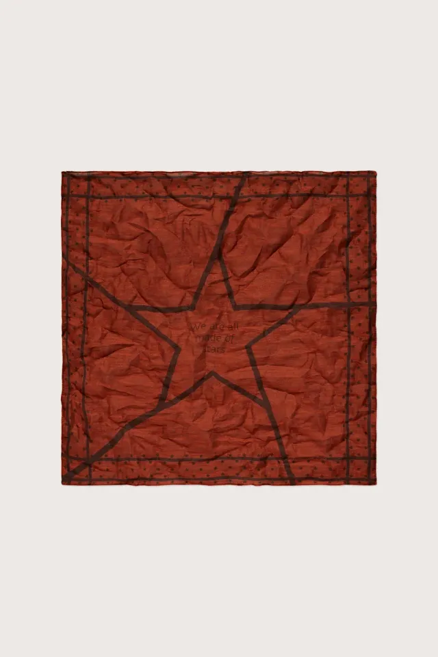 Massimo Alba CINQUANTINO fazzoletto paprika 50x50