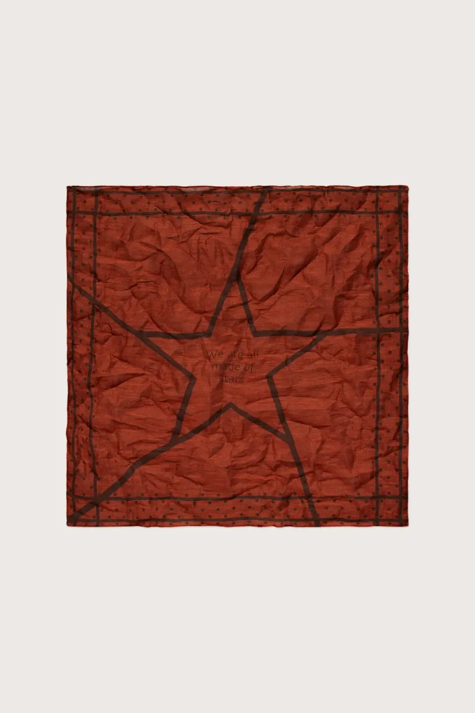 Massimo Alba CINQUANTINO fazzoletto paprika 50x50