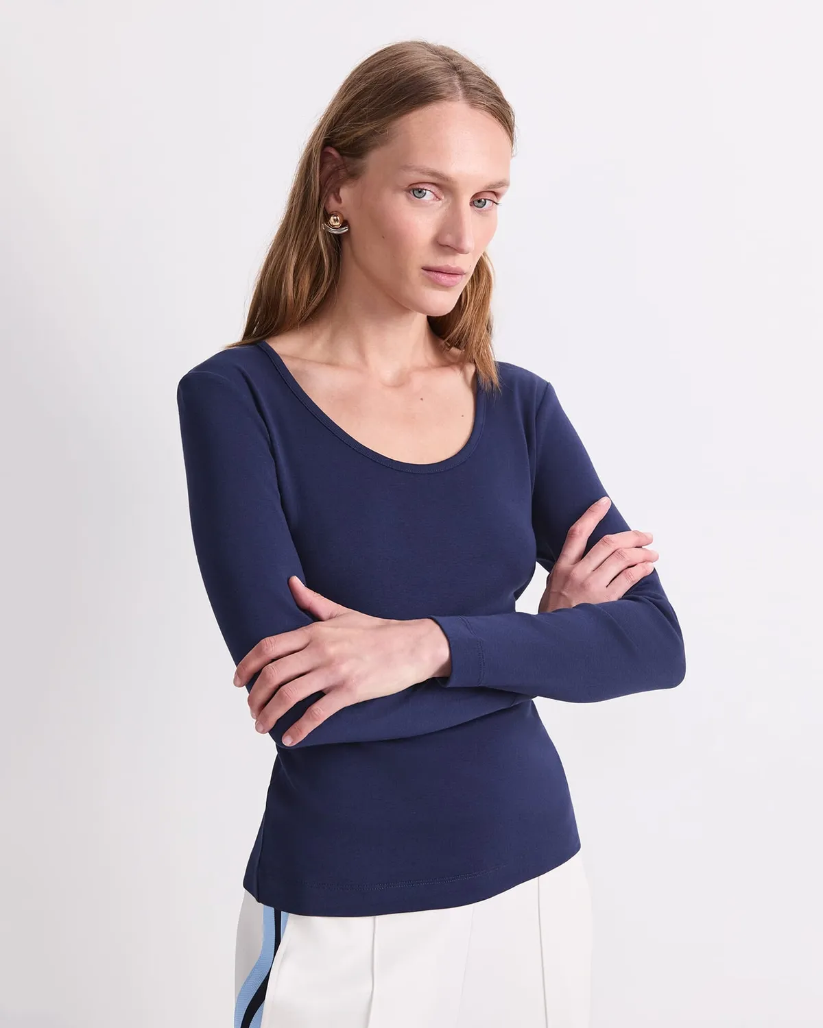 Sportscraft Heidi Top cotone donna scollo a barca