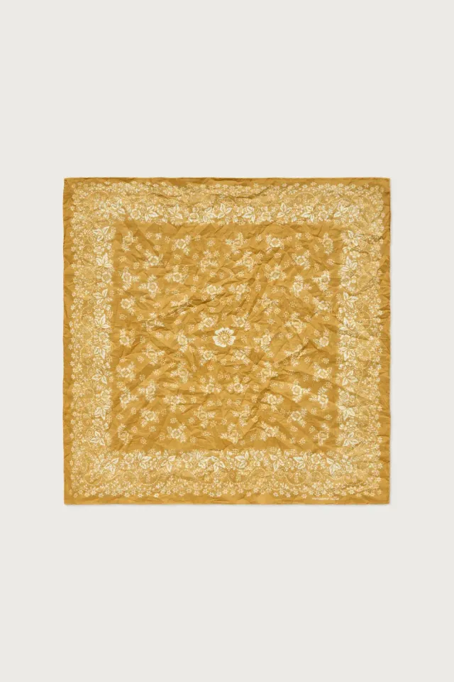Massimo Alba Hanky1 fazzoletto cotone saffron unisex