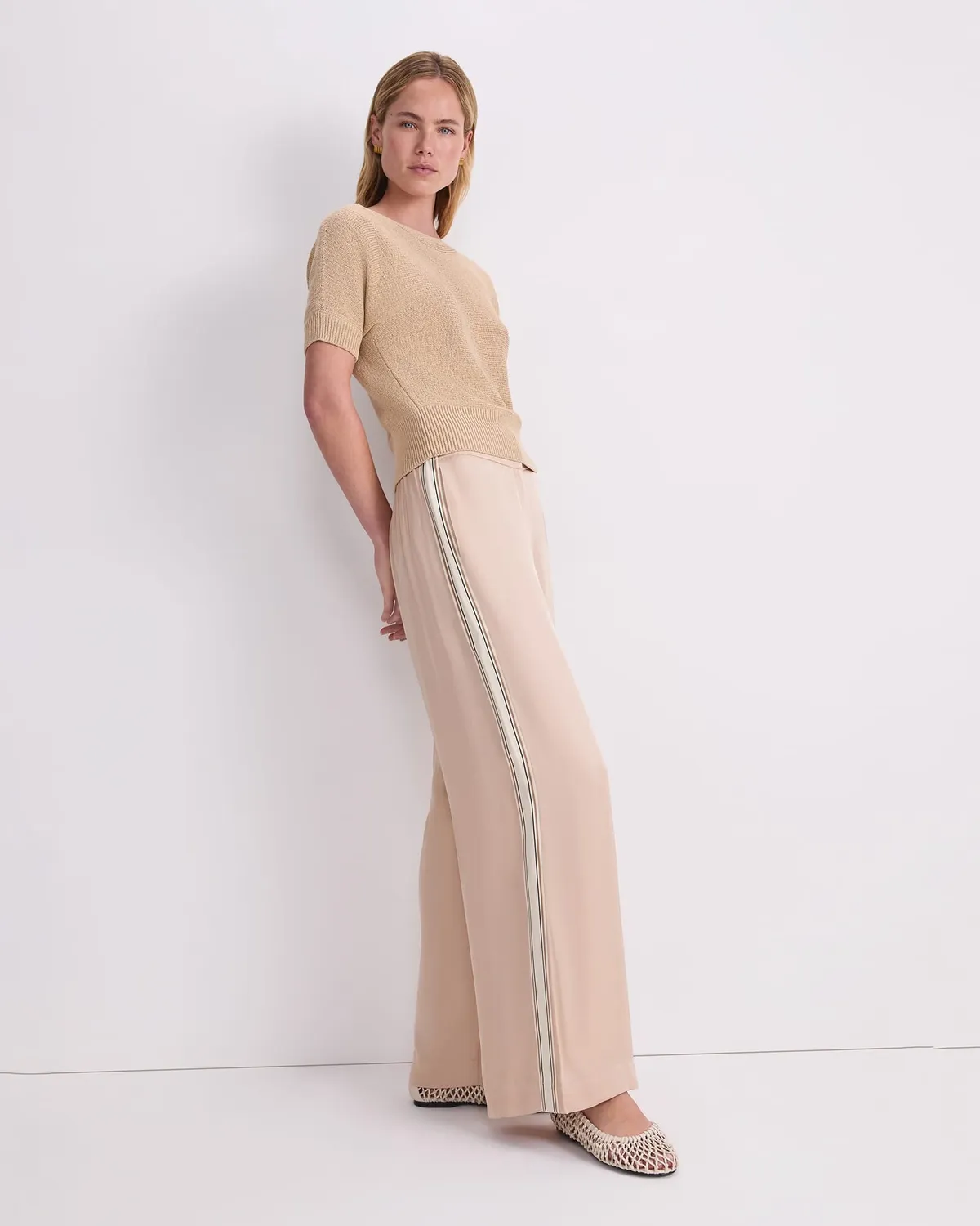 Sportscraft Josie Tape Yarn Batwing Tee maglia donna cotone