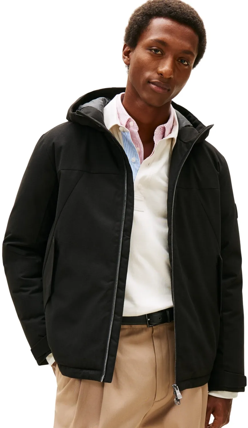 Tommy Hilfiger Tech Hooded MW0MW42823 piumino nero