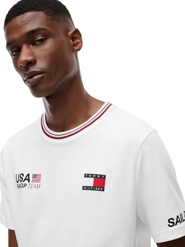 Tommy Hilfiger US SailGP Replica MW0MW44690 maglietta uomo L cotone