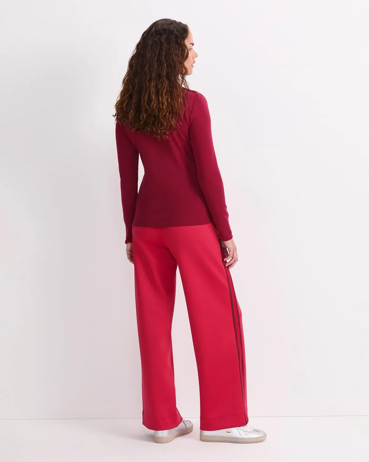 Sportscraft Lucy top collo alto costine snap