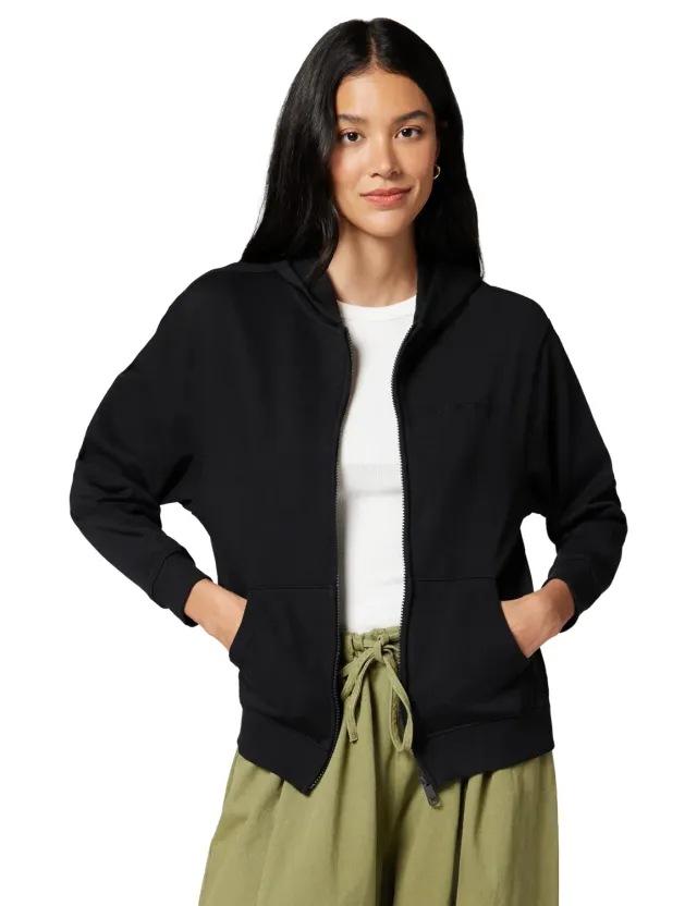 Tommy Hilfiger Full Zip Felpa Donna Cappuccio XL Cotone