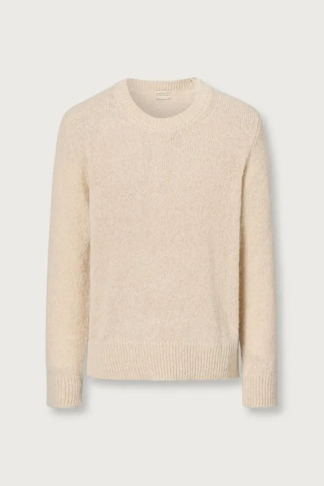 Massimo Alba Bruce maglia girocollo magnolia baby alpaca