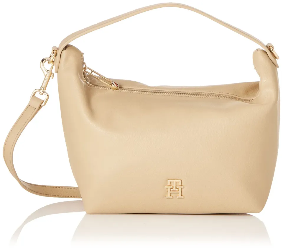 Tommy Hilfiger TH Casual Shoulder Bag borsa donna beige tracolla