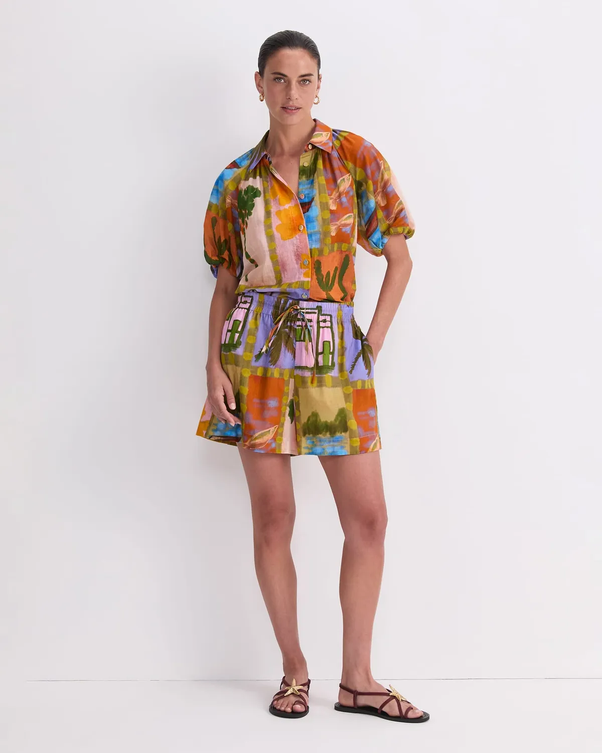 Sportscraft Kai Printed pantaloncini fantasia leggeri