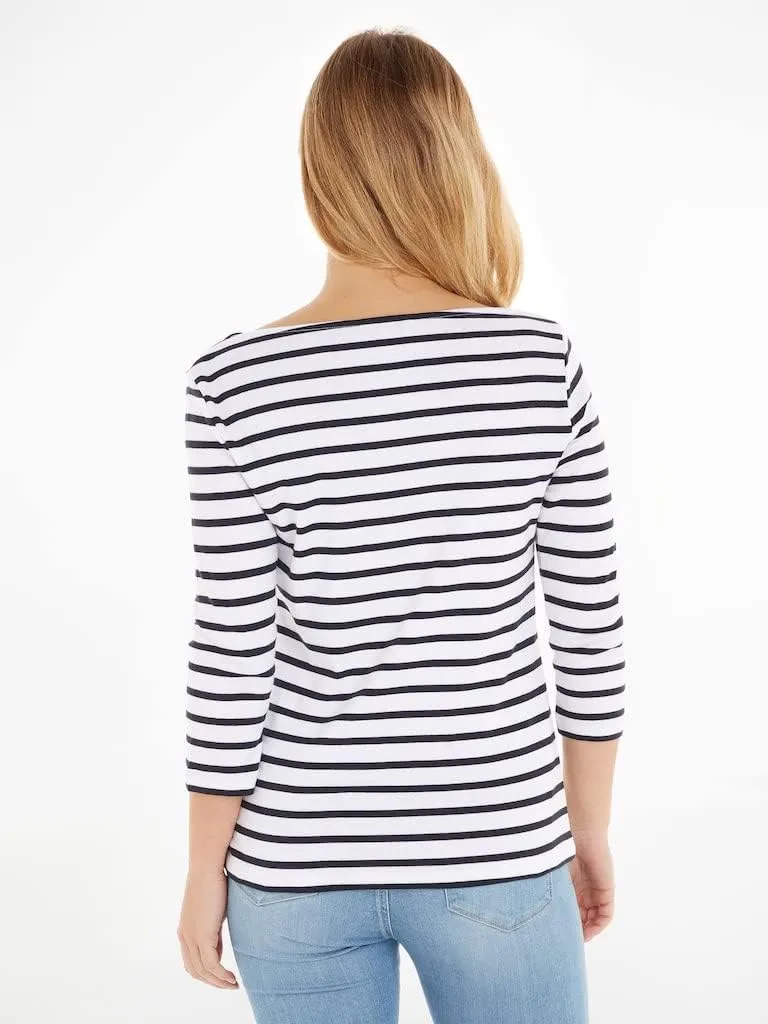 Tommy Hilfiger Basic maglia maniche lunghe donna cotone