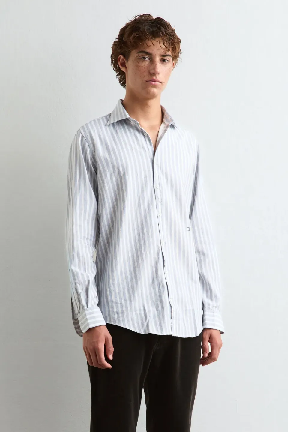 Massimo Alba Genova camicia cotone mare iniziali