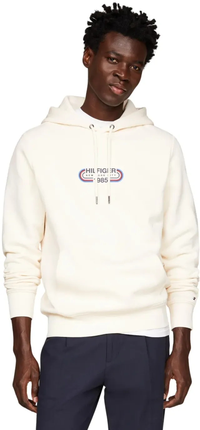 Tommy Hilfiger Track Graphic felpa cappuccio uomo XXL beige