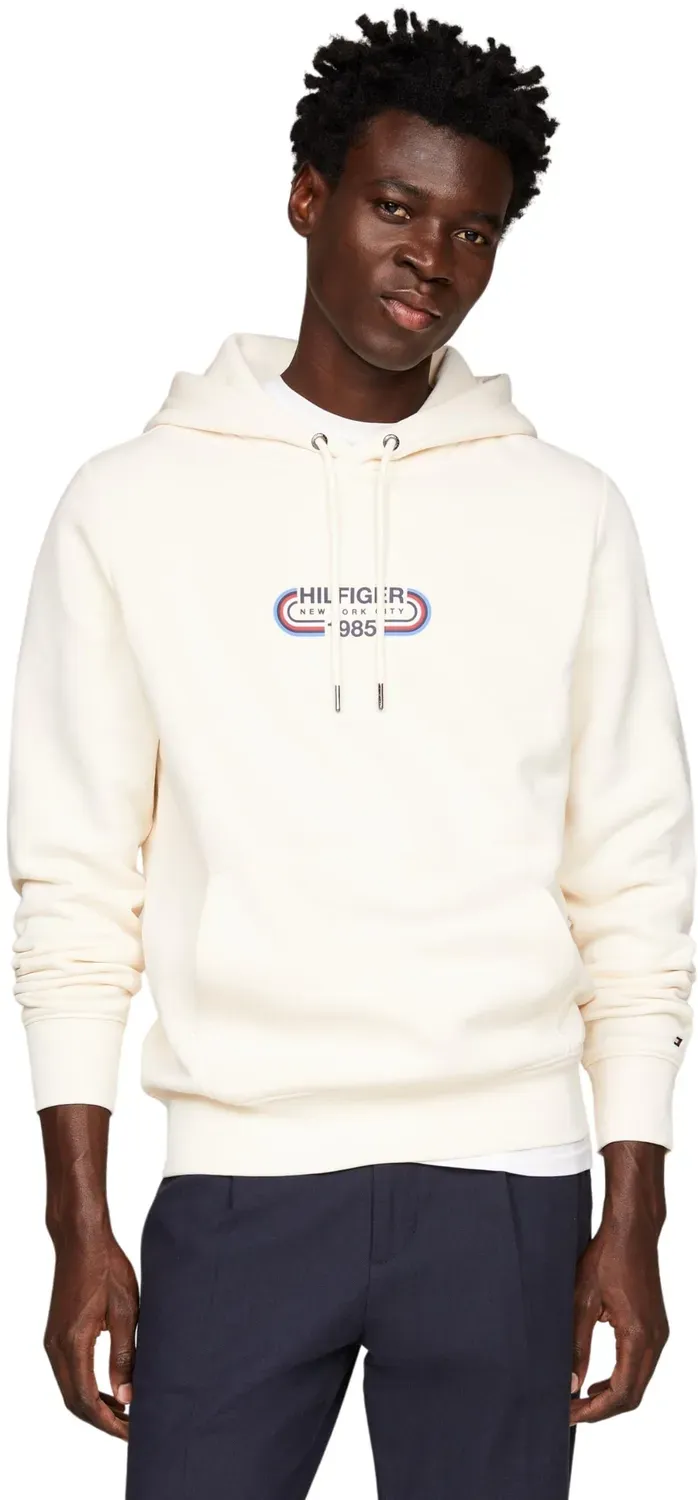 Tommy Hilfiger Track Graphic felpa cappuccio uomo XXL beige