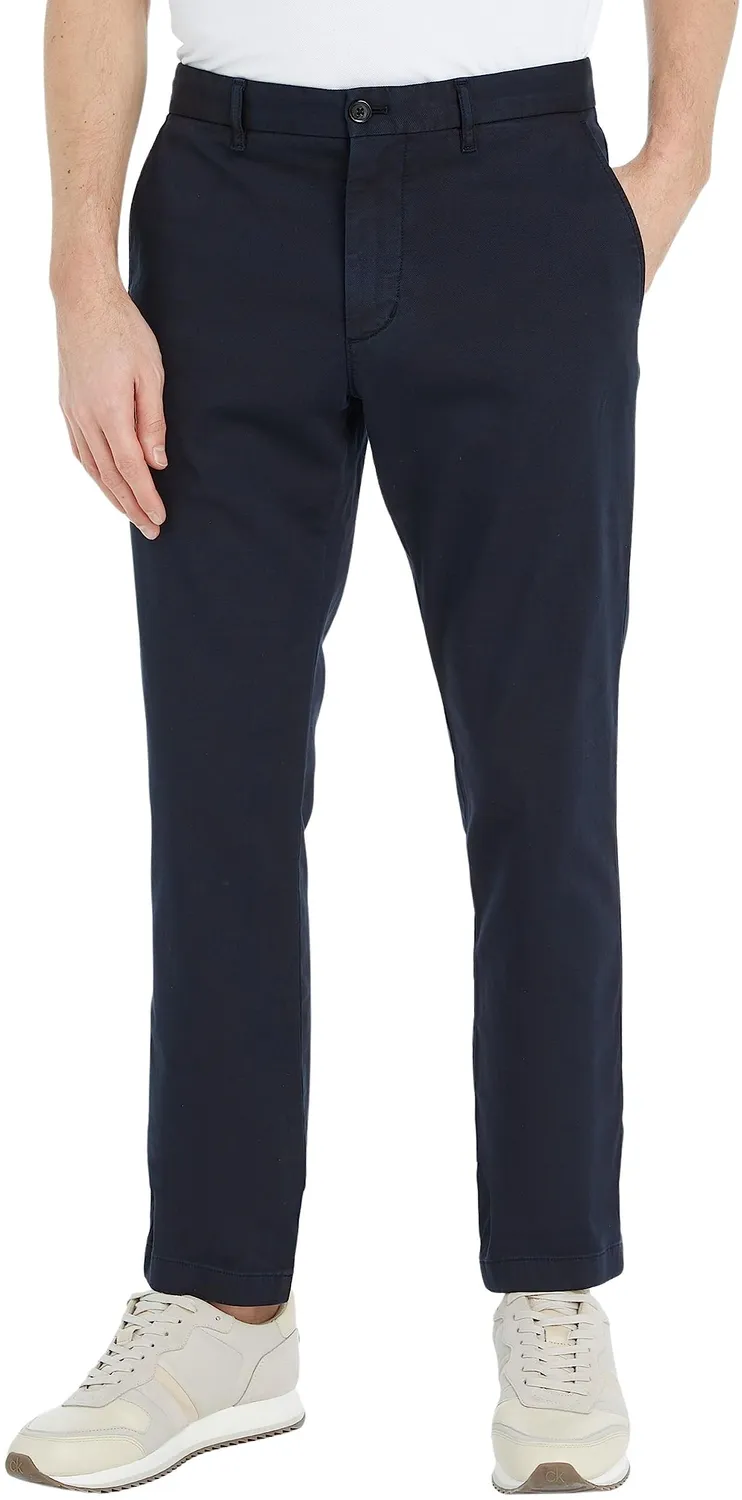 Tommy Hilfiger chinos uomo elasticizzati kaki Army Green