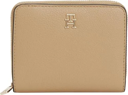 Tommy Hilfiger Icon Flap portafoglio donna beige