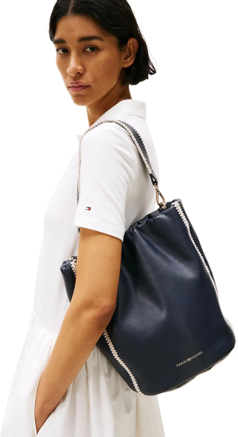 Tommy Hilfiger Soft Summer Bucket borsa blu Space Blue