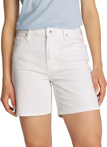 Tommy Hilfiger DNM Straight Short RW White shorts donna 30W
