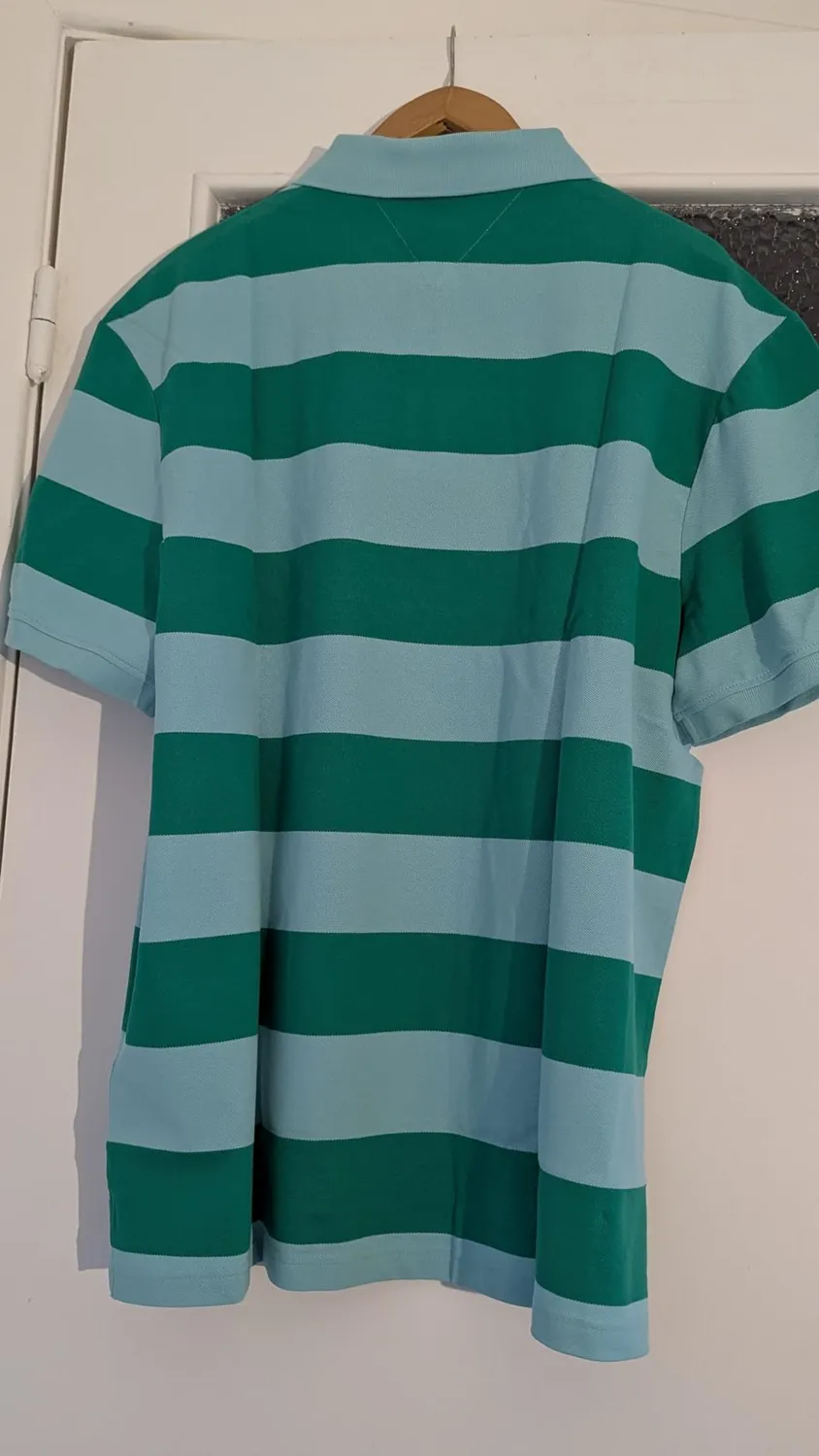 Tommy Hilfiger Block Stripe MW0MW39045 polo uomo L a righe