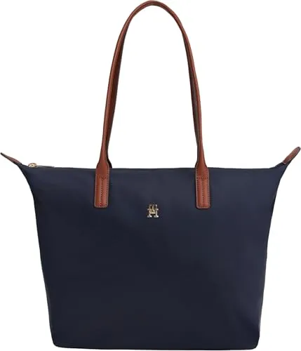 Tommy Hilfiger Popette Tote borsa donna blu Space Blue capiente