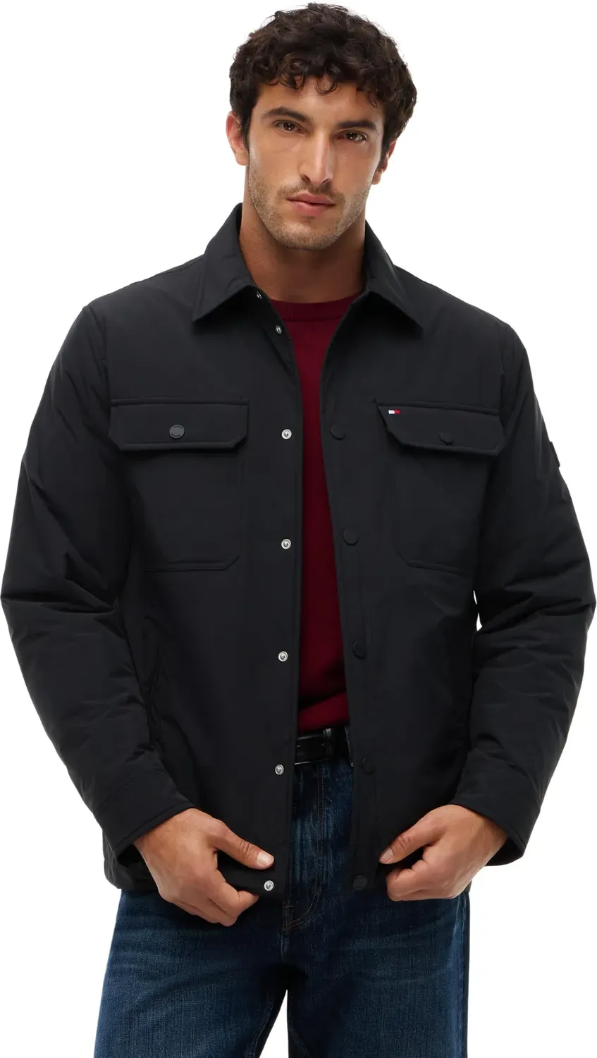 Tommy Hilfiger Packable MW0MW44767 camicia giacca uomo XL leggera