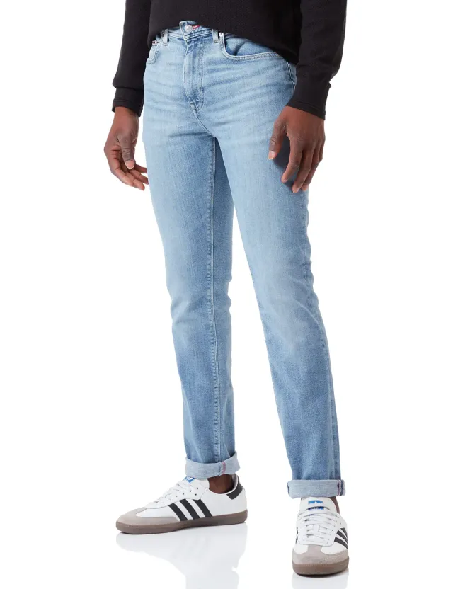 Tommy Hilfiger Bleecker jeans slim elasticizzati blu chiaro