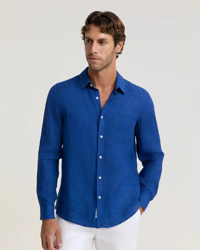 Sportscraft Linen Delave camicia lino maniche lunghe traspirante