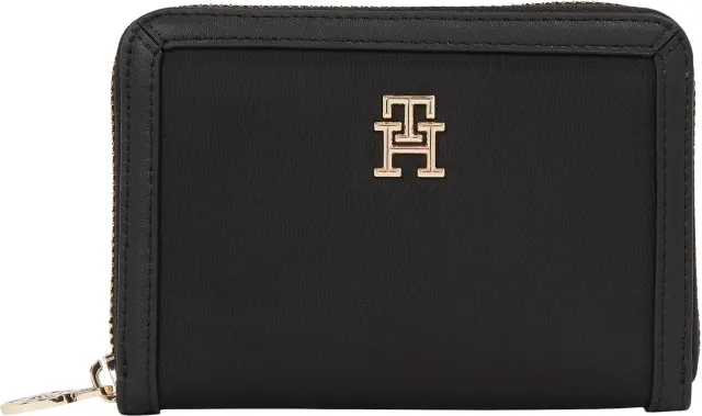 Tommy Hilfiger Essential portafoglio donna nero piccolo