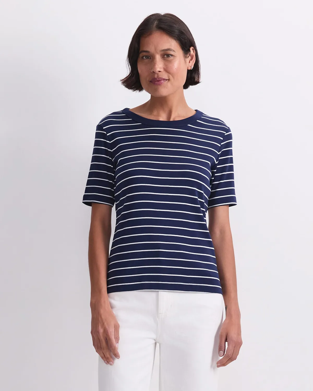 Sportscraft Heidi 120854 t-shirt righe cotone donna