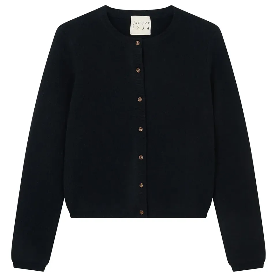 Jumper 1234 Stretch Cardigan cardigan cashmere nero