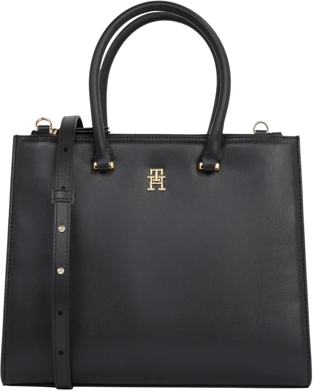 Tommy Hilfiger Eternity Med Tote Bag Zip Nera